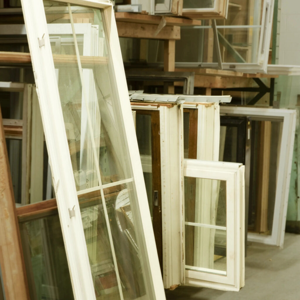 Windows, sashes, doors, and jams are available at both depot locations